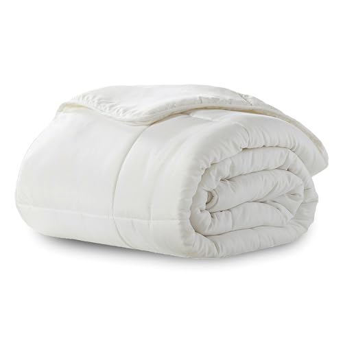 Ella Jayne Microfiber Down-Alternative Solid Color Comforter - White - King (102