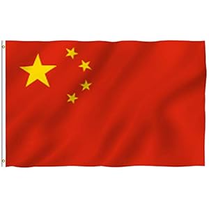 ANLEY Fly Breeze 3×5 Foot (90×150 cm) China Flag – Levendige kleuren en UV-vervagend – Canvaskop en dubbel gestikt…