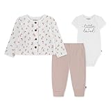 HUGGIES Bodysuit, Sweater and Pants 3-Piece Outfit Set
