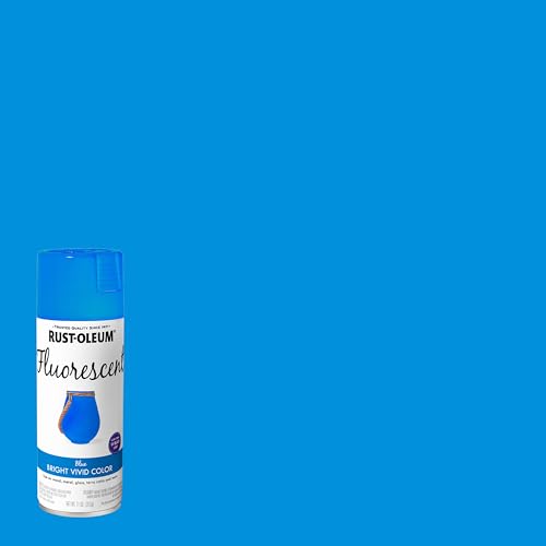 Image of Rust-Oleum 398583 Specialty Fluorescent Spray Paint, 11 oz, Blue