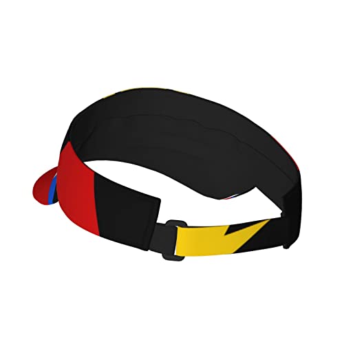 Image of Cute Funny Flag Hat Women Men Adjustable Flag Sport Sun Visor Hat Summer Fashion Sun Cap Beach Flag Hat