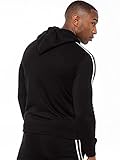 Enzo Mens Full Tracksuit Set Striped Pullover Hoodie Casual Hoody Top Fleece Joggers Gym Jogging Bottoms (Black, L, l) - Image 4