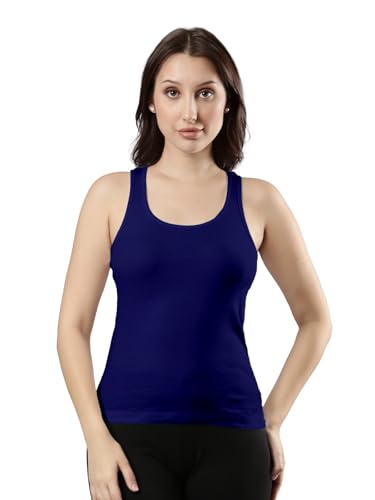 Image of Femmora Body Hugging Waist Length Camisole, Solid, Soft and Comfortable Cotton Fabric with Racer Back, for Women,Pack of 1