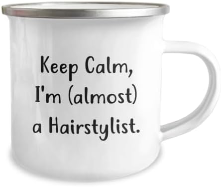 Hairstylist Camping Mug Keep Calm Idea for Coworkers Birthday Gift image 4