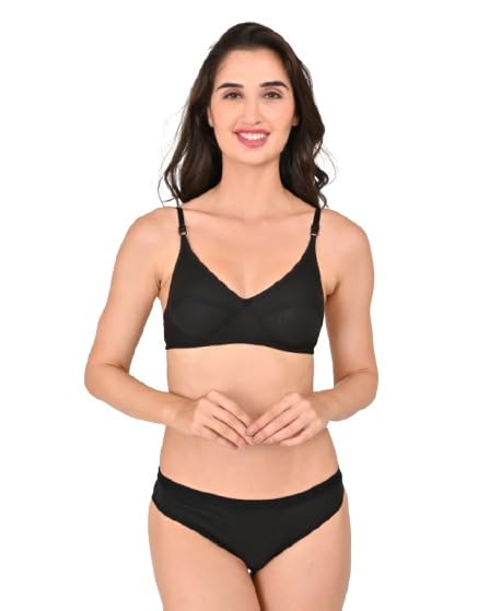chicklick Women's Two-Piece Swimsuit Set, Red, V-Neck Bralette Top with Bikini Bottom-picture-19