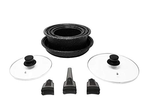 Lista de Bateria Flavor Stone Precio , tabla con los diez mejores. 46 Westinghouse Batería de Cocina de Aluminio (9 Piezas) (WCCS004709AMBB)