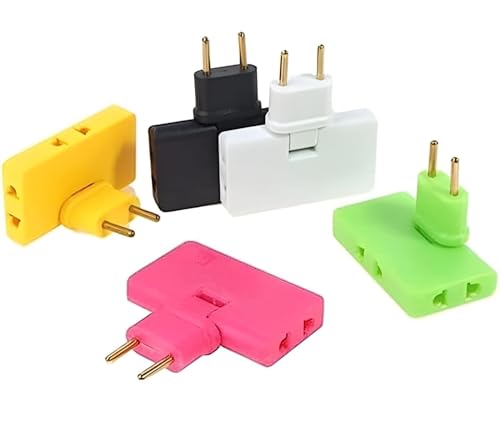 Image of 3-in-1 Adapter 180 Rotatable Wireless Mini Slim Outlet Multi-Foldable EU /US Converter 2-Pin Rotate Plug | Foldable 3 Plug Socket | Ultra-Thin Space-Saving Wall Adapter Smart & Sleek Design