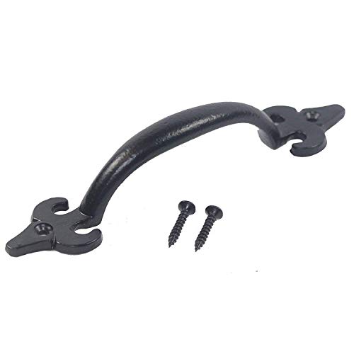 Nuvo Iron Antique Look Iron Pull Handle 7" Colonial Design For Garage Shed
