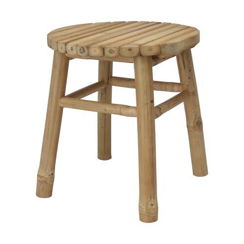 Taburete de bambú natural: resistente y versátil capacidad de carga de 110 kg,