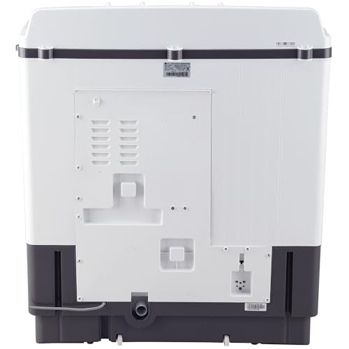 Image of LG 10 kg 5 Star Semi-Automatic Top Loading Washing Machine (P1055SGAZ, Dark Gray, Wind Jet Dry), Large