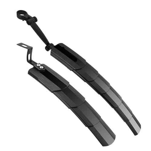 折りたたみ式ユニバーサル自転車フェンダーセット - MTBとロードバイク用の調整可能なホイールウィング