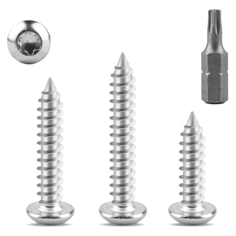 60 Pcs M4x20mm Stainless Steel Torx Screws Cover
