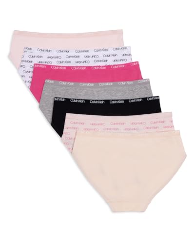 Calvin Klein Girls Bikini Cotton Bikini Stretch Underwear, Set of 7, Sizes S-XL2