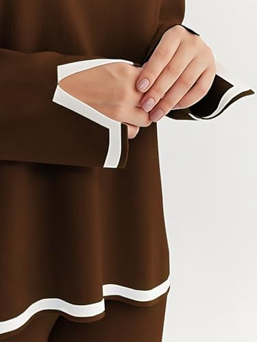 Image of Women's Winter Woolen Sweater with Pajama | Warm Winter Wear Cord Set | Woolen Tracksuit Loungewear Set