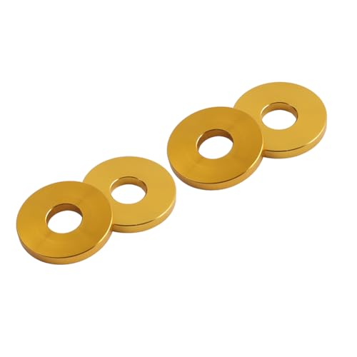 Zhisheng Decorative Spacer Saddlebag Crash Bar Gold Aluminum For Street bob and for Low Rider 2 Pair