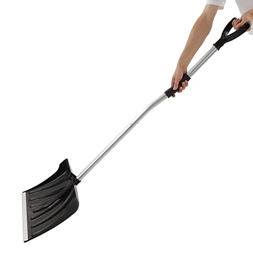 Large Capacity D Shaped Handle Snow Shovel, Detachable for Car Garage Warehouse