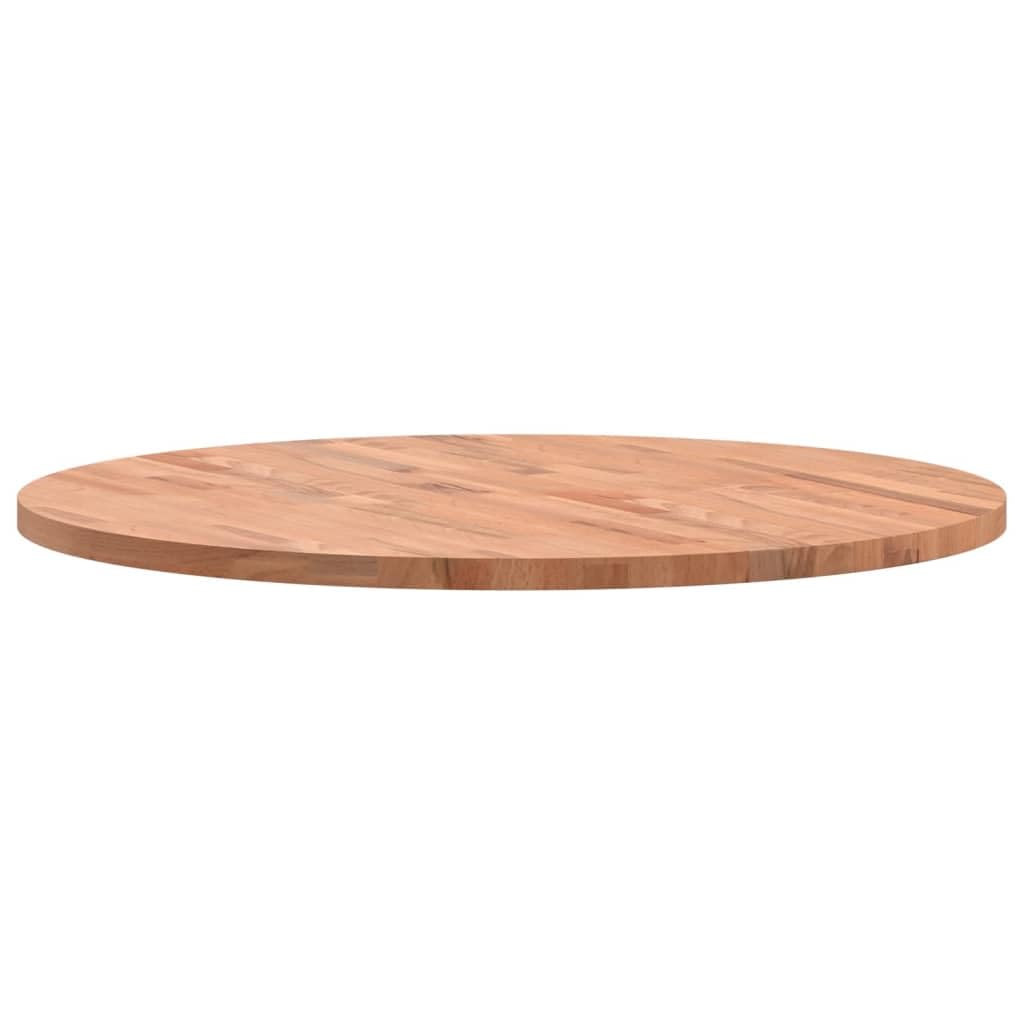 Piano da tavolo rotondo Ø 80 x 2,5 cm, in legno di faggio massiccio, laccato, versatile, per tavolini da caffè e progetti di mobili fai da te, durevole e facile da pulire