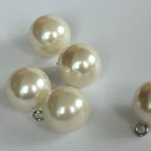 10 unids de gama alta camisa perla botón cobre pie suéter botón decorativo crema blanco 11.5mm rentable y buena calidad Cover
