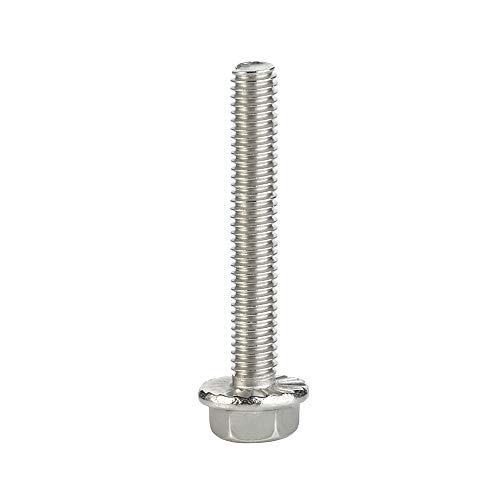Image of Mellewell M5 x 30mm Flanged Hex Head Bolts Flange Hexagon Screws, Stainless Steel A2, DIN 6921, 25 PCS