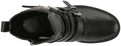 DKNY Women's Essential Everyday Bootie Combat Boot, Black, 5 | Image 4