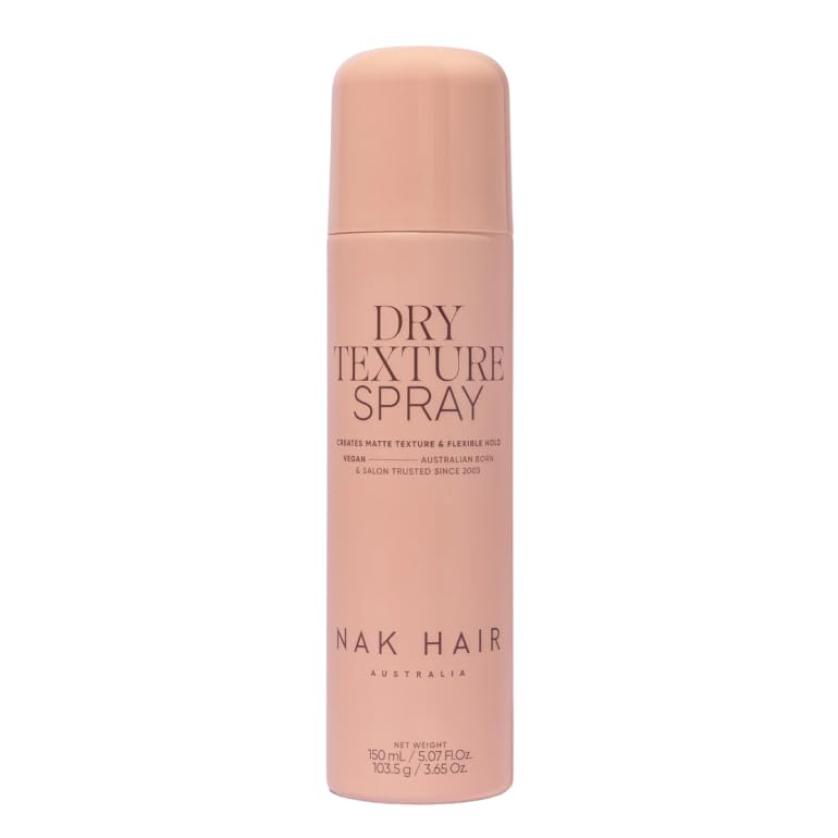 NAK Signature Dry Texture Spray 150ml - Professional Volumizing Hair Spray for Matte Texture & Flexible Hold with Rice Powder Technology