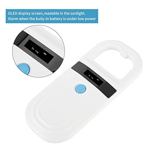 Chip Lesegerät, Hund Microchip Scanner Id Reader USB Wiederaufladbarer Chipleser Haustier Chiplesegerät Oled Anzeige 128 Stück Tag Informationsspeicher Portable Handheld Tier Für Katzen Tierverfolgung