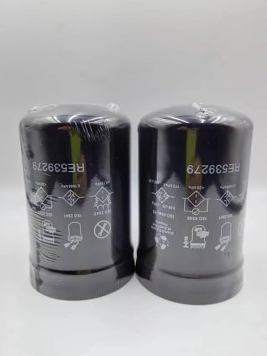 BANGTE Paquete de 2 filtros de lubricante RE539279 compatibles con John Deere HARVESTERS1070E/G 1170E/G, tractores 6140M 6145R 6150M 6150R 6155M 6155R