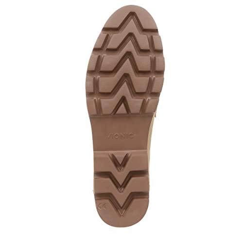 Vionic Women's Charm Cheryl Lightweight Loafers- Supportive Womens Slip On Loafers That Include an Orthotic Insole Providing Arch Support Beige Suede 8 Medium - Image 4