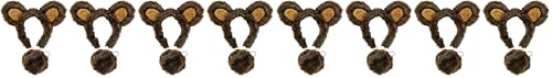 W WIDMANN MILANO Party Fashion 10116 - Ensemble de déguisement ours, serre-tête avec oreilles et queue, marron, animal, fête à thème, carnaval