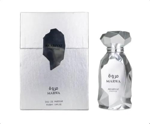 Arabiyat Prestige Marwa Eau de Parfum 100 ml Silber Herrenparfüm ohne Umverpackung nur im Beutel hergestellt in den VAE