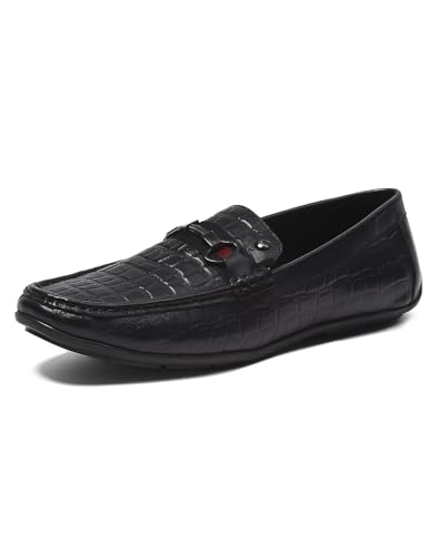 Image of Monte Carlo Mens Solid Slip on Genuine Leather Loafers (201820FW)