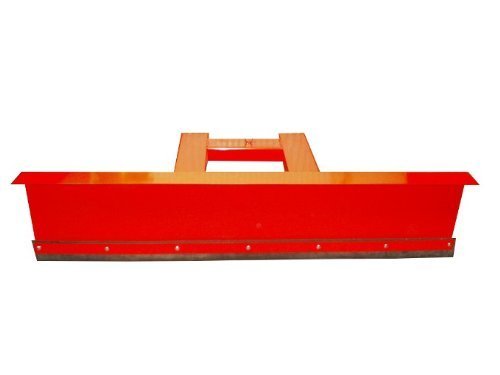 Schneepflug Räumschild Schneeschild Schneeschieber für Gabelstapler 90° gekantet Farbe Rot 150 x 40 cm