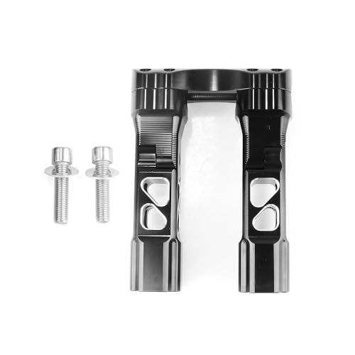 Rehausse pontet guidon moto recul 25mm pour corriger la posture sur Street Bob