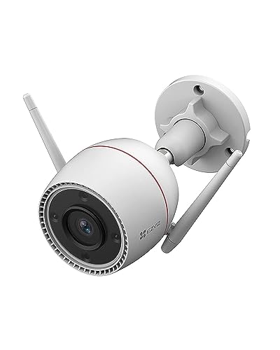 EZVIZ 2K Outdoor Security Camera CCTV Wi-Fi Camera, 30M Colour Night Vision, AI Human Motion Detection, Two-Way Audio, Strobe & Siren Alert, IP67 Waterproof, 256GB SD Card/Cloud Storage (OutPro)