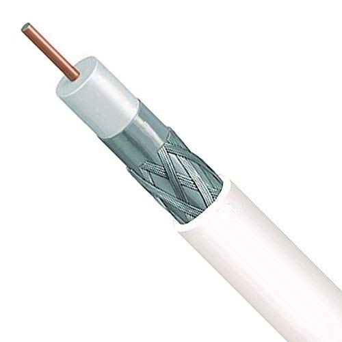 PremiumCord TV Coaxial Antenna Cable 25 m 75 Ohm 2x Shielded Class A White