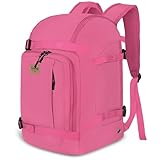 50L Ski Backpack - Water-resistant Ski Boot Bag for Men & Women, Ski Bag with Helmet Holder, Separate Compartments for Goggles, Gloves, Snowboard & Accessories, Durable Ski Carry On Backpack