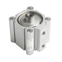Bore 50mm CQ2B50 SMC Type Compact Cylinder Double Acting Thin Cylinder35DZ