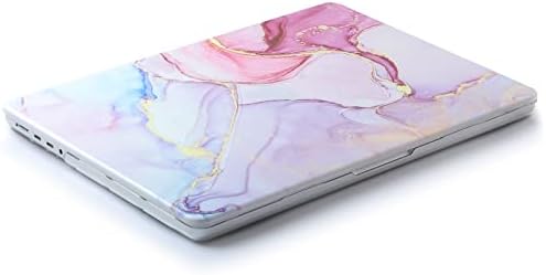 UESWILL Compatible with MacBook Pro 14 inch Case Cover 2021-2023 Model A2442/A2779/A2918/A2992, with M1 M2 M3 Pro/Max chip, Creative Design Pattern Hard Shell Case + Microfiber Cloth, Pink Marble