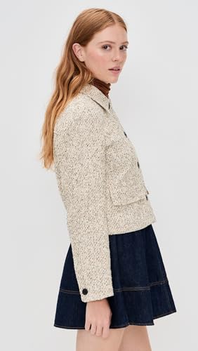 Madewell Women's Tweed Shirt Collar Jacket4