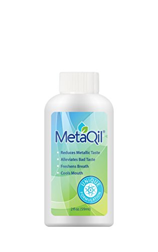 MetaQil Oral Rinse 2oz Bottle - Clinically Proven to Relieve Metallic Taste, Bitter Taste and unpleasant Taste. Cools Mouth and Freshens Breath