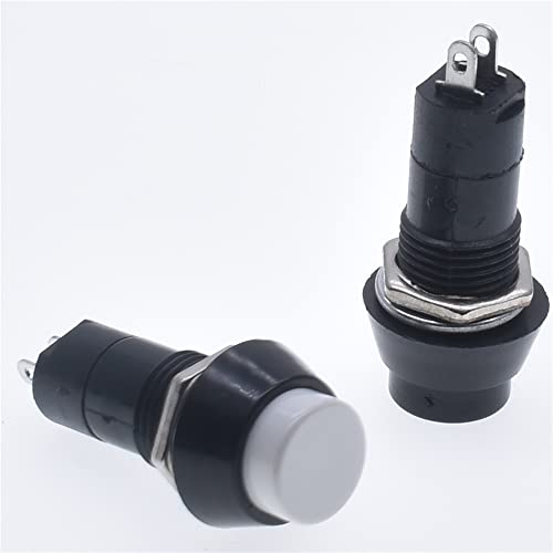 Bouton-poussoir momentané 3A 250V avec retour automatique pour contrôle électrique fiable 10pcs