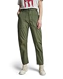 Reißverschluss G-STAR RAW Damen 3D Fatigue Boyfriend Hose, Grün (lt hunter vintage gd D22477-9740-D403), 28