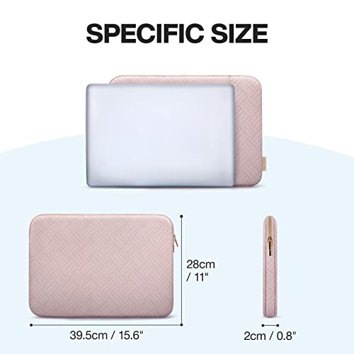 Laptop Sleeve,Bagsmart Laptop Case 15.6 Inch,Laptop Cover Compatible With 15.6 Inch Hp, Dell, Lenovo, Acer, Asus Notebook,Compatible With Macbook Pro 16 Inch,Laptop Carrying Case With Pocket,Pink #TOP4