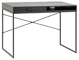 AC Design Furniture Scrivania Jörn, A: 75 x l: 110 x P: 45 cm, bianco, MDF/Metallo, 1 Pz