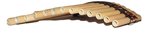 Beginner Bamboo Pan Flute - Wool Case & Tuning Stick Included #TOP2
