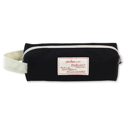 Image of Monolike Archive Block Pen Case, Real black - Pencil Pouch, Portable Pencil Bag, Pencil Case, Office Pouch case