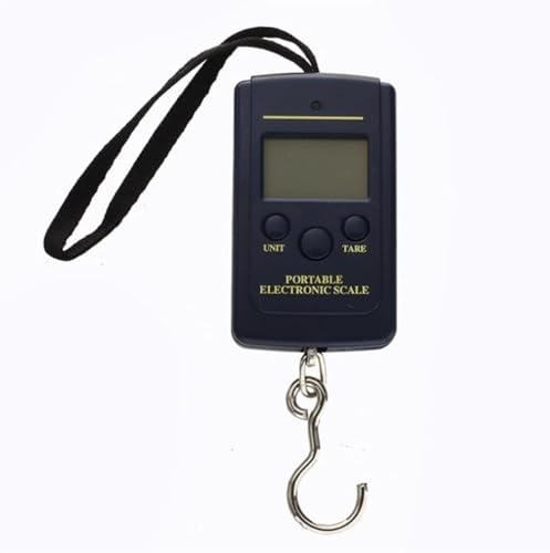Luggage Scale, Digital Fish Scale, 40kg Household Portable Electronic Scale Mini Portable Hanging Scale Hook Scale Luggage Fish Scale