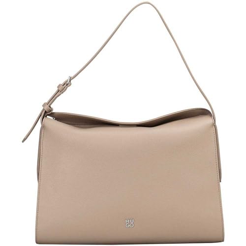 HUGO Chris 2.0_SH Bag Big 10277947, Bolso de Hombro Mujeres, Marrón Claro y Pastel