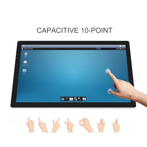 Image of GreenTouch 27 Inch Multi PCAP Touch Screen Monitor LCD Display 1920 * 1080 HD - 16:9 Ratio - HDMI /VGA /DVI Input