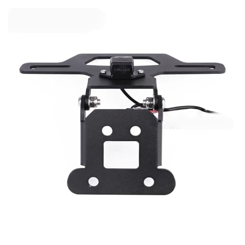 Support de plaque d'immatriculation arrière moto Ninja cadre de fixation avec lumière